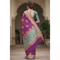 Traditional Zari Woven Kanjeevaram Silk Saree.