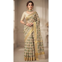 Traditional Handloom-Inspired Heritage Saree