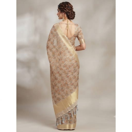 Traditional Handloom-Inspired Heritage Saree