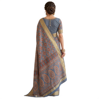 Linen Patola Ikat Saree