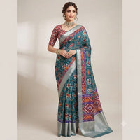 Butterfly Print Patola Style Saree.