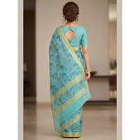 Chanderi Silk Floral Vine Saree