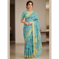 Chanderi Silk Floral Vine Saree