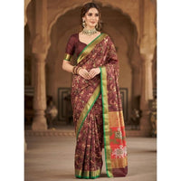 Kalamkari Patola Fusion Saree