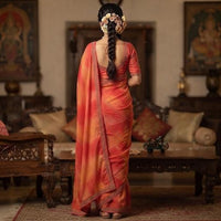 Georgette Shibori Tie and Dye Saree