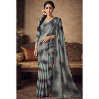 Georgette Shibori Tie and Dye Saree