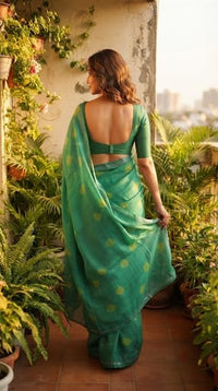 Georgette Shibori Tie and Dye Saree