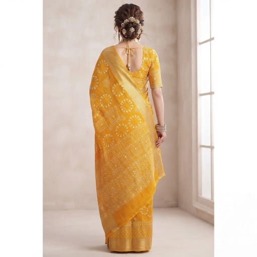 Warli Folk Art Casual Wear Saree.