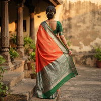 Gadwal Brocade Pattu silk Saree
