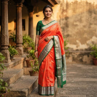 Gadwal Brocade Pattu silk Saree