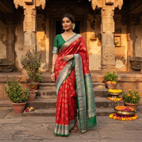 Gadwal Brocade Pattu silk Saree