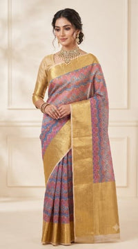 Patola Print Kota Tissue Saree