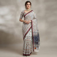 Madhubani Print Saree