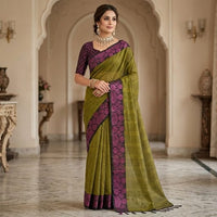Bengal Handloom Linen Cotton Saree