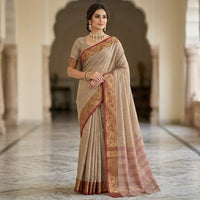 Bengal Handloom Linen Cotton Saree
