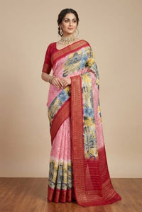 Tussar Organza Tissue Saree