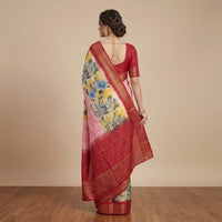 Tussar Organza Tissue Saree