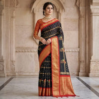 Paithani Bandhani Fusion Saree