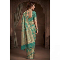Organza Linen-Silk Batik Print Saree