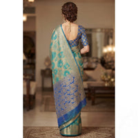 Organza Linen-Silk Batik Print Saree