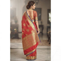 Traditional Zari Woven Kanjeevaram Silk Saree.