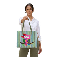 The Hoot-N-Harvest Boho Jute Tote