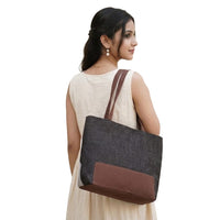 HUZUR JI Women's Jute Tote Bag