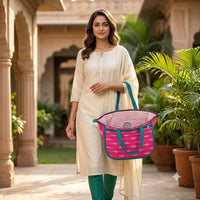 Quilted Fabric Tote Bag