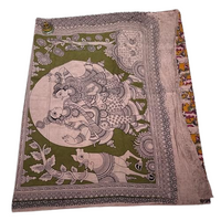 Kalamkari Hand Block Printed Cotton Saree