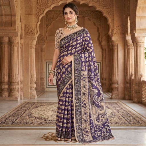 new collection -kalankari cotton saree