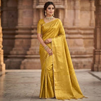 Golden Woven Handloom Pattu Saree.