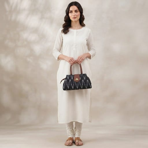 Artisanal Textured Woven Bag