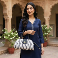Artisanal Textured Woven Bag