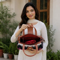Artisanal Textured Woven Bag