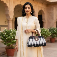 Artisanal Textured Woven Bag