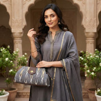Artisanal Textured Woven Bag