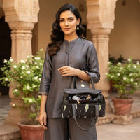 Artisanal Textured Woven Bag