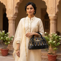 Golden Grove Ikat Satchel