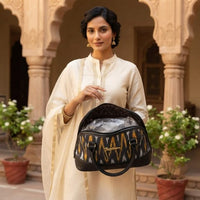 Golden Grove Ikat Satchel