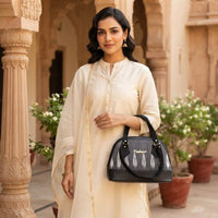 Golden Grove Ikat Satchel