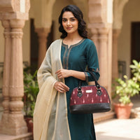 Golden Grove Ikat Satchel