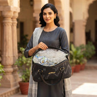 Golden Grove Ikat Satchel
