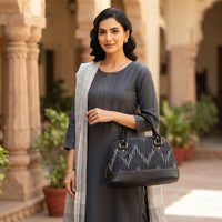 Golden Grove Ikat Satchel