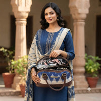 Golden Grove Ikat Satchel