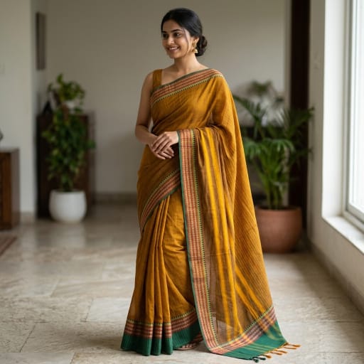 Narayanpet Mercerized Cotton Saree