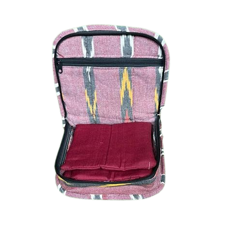 Handmade 4-Pockets Cotton Jewelry Bag