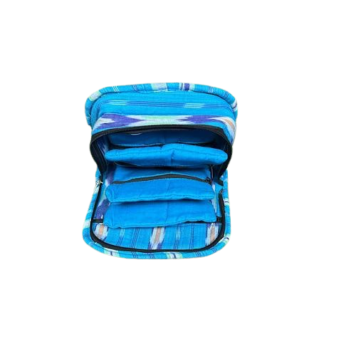 Handmade 4-Pockets Cotton Jewelry Bag