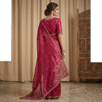 Organza Embroidery Saree