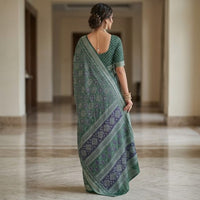 Ajrakh Print Saree