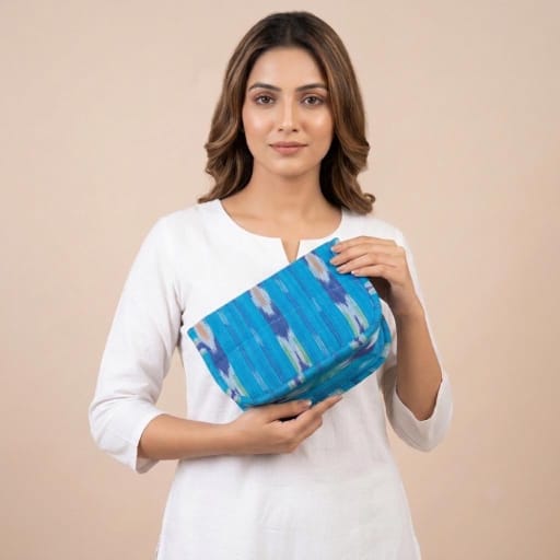 Handmade 4-Pockets Cotton Jewelry Bag